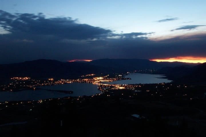 Osoyoos lights at dusk